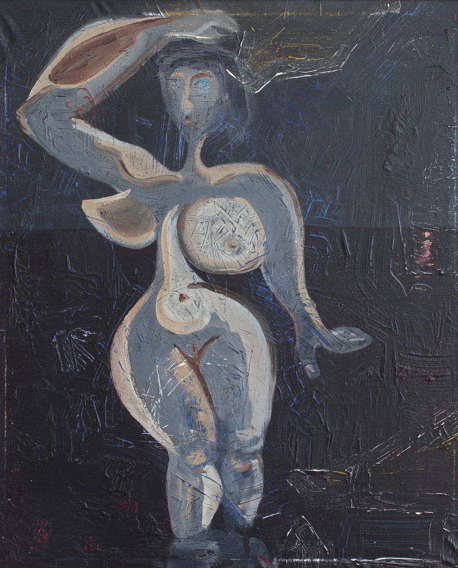 'Figure in Blue Light', French School (circa 1960s)