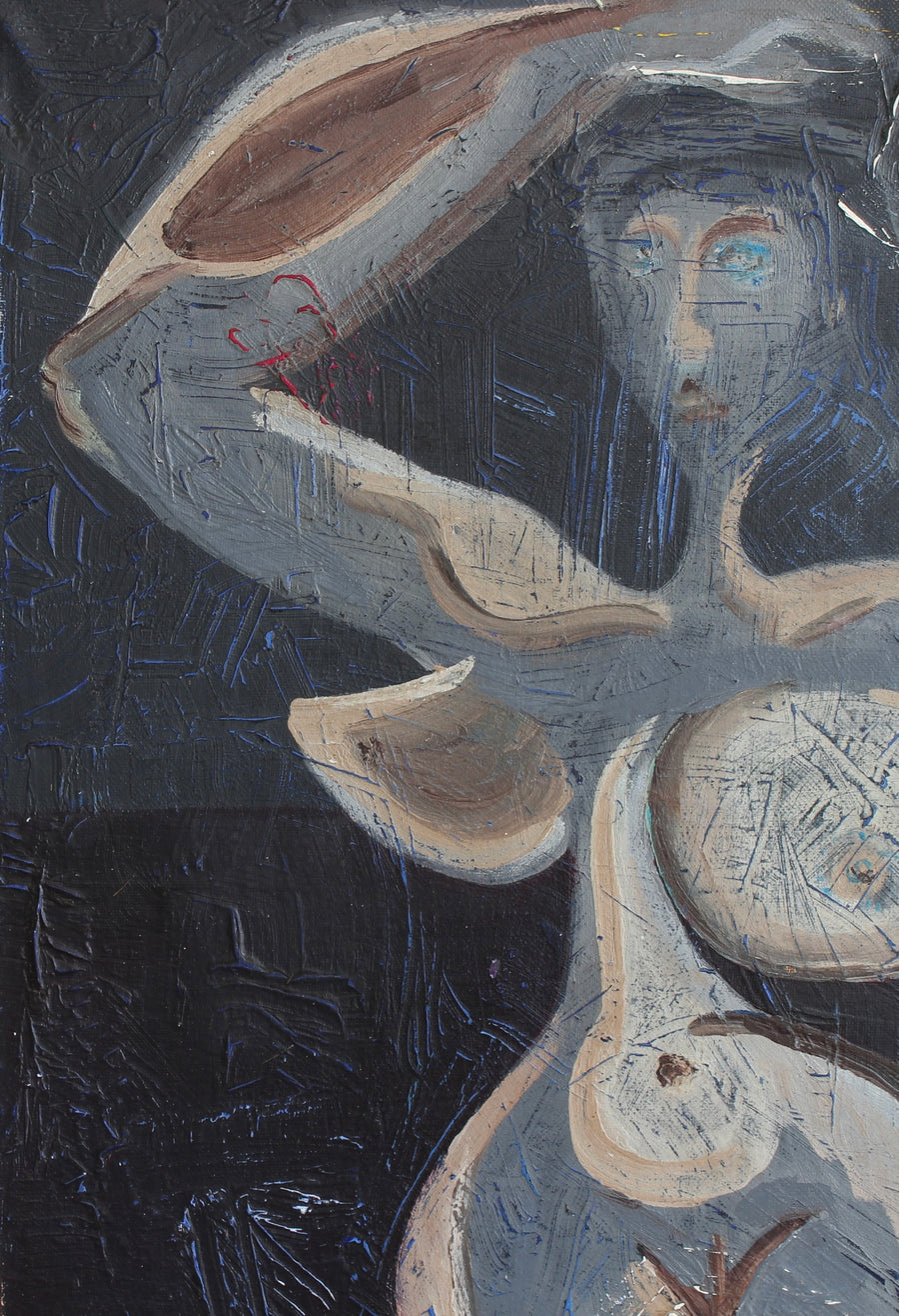 'Figure in Blue Light', French School (circa 1960s)