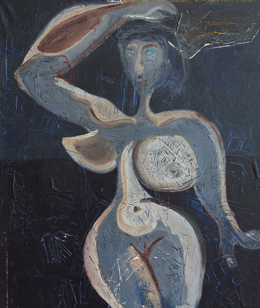 'Figure in Blue Light', French School (circa 1960s)