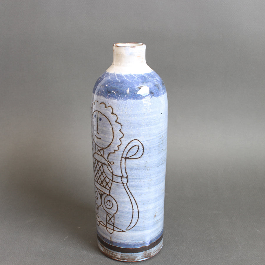 Mid-Century French Ceramic Vase by Michel Barbier (circa 1960s)