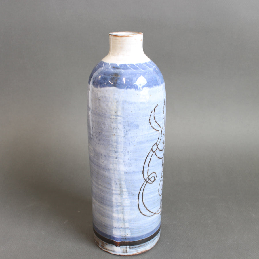 Mid-Century French Ceramic Vase by Michel Barbier (circa 1960s)