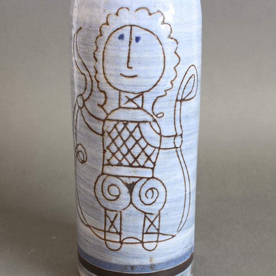 Mid-Century French Ceramic Vase by Michel Barbier (circa 1960s)