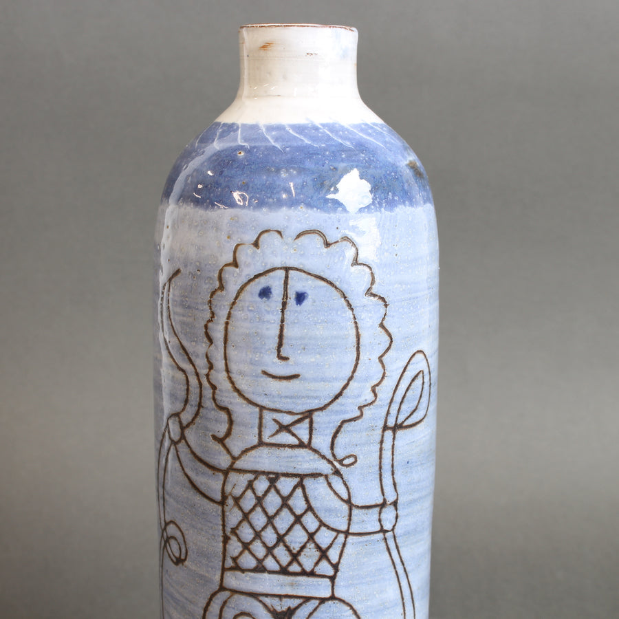 Mid-Century French Ceramic Vase by Michel Barbier (circa 1960s)