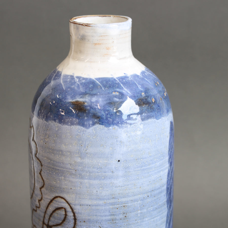 Mid-Century French Ceramic Vase by Michel Barbier (circa 1960s)
