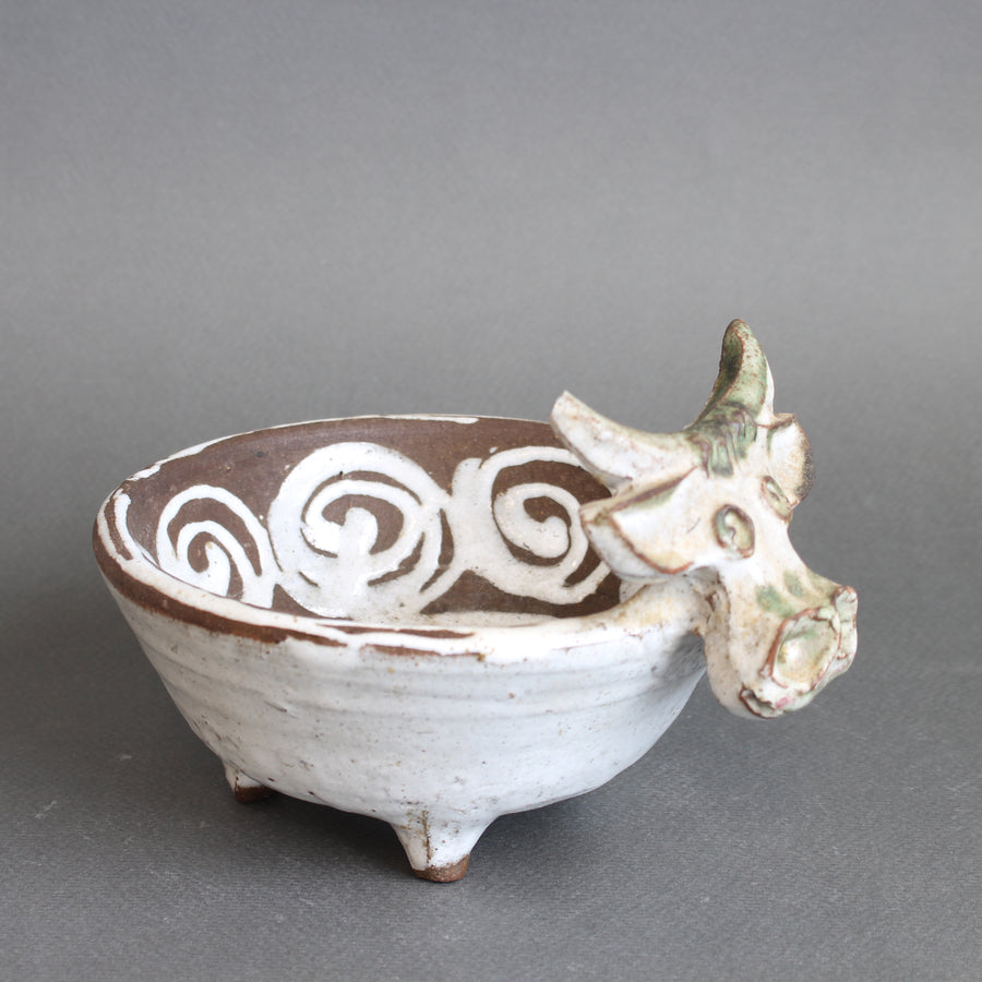 Mid-Century French Ceramic Vide-Poche by Albert Thiry (circa 1960s)