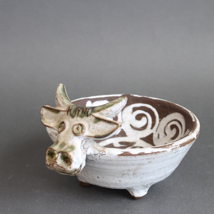 Mid-Century French Ceramic Vide-Poche by Albert Thiry (circa 1960s)