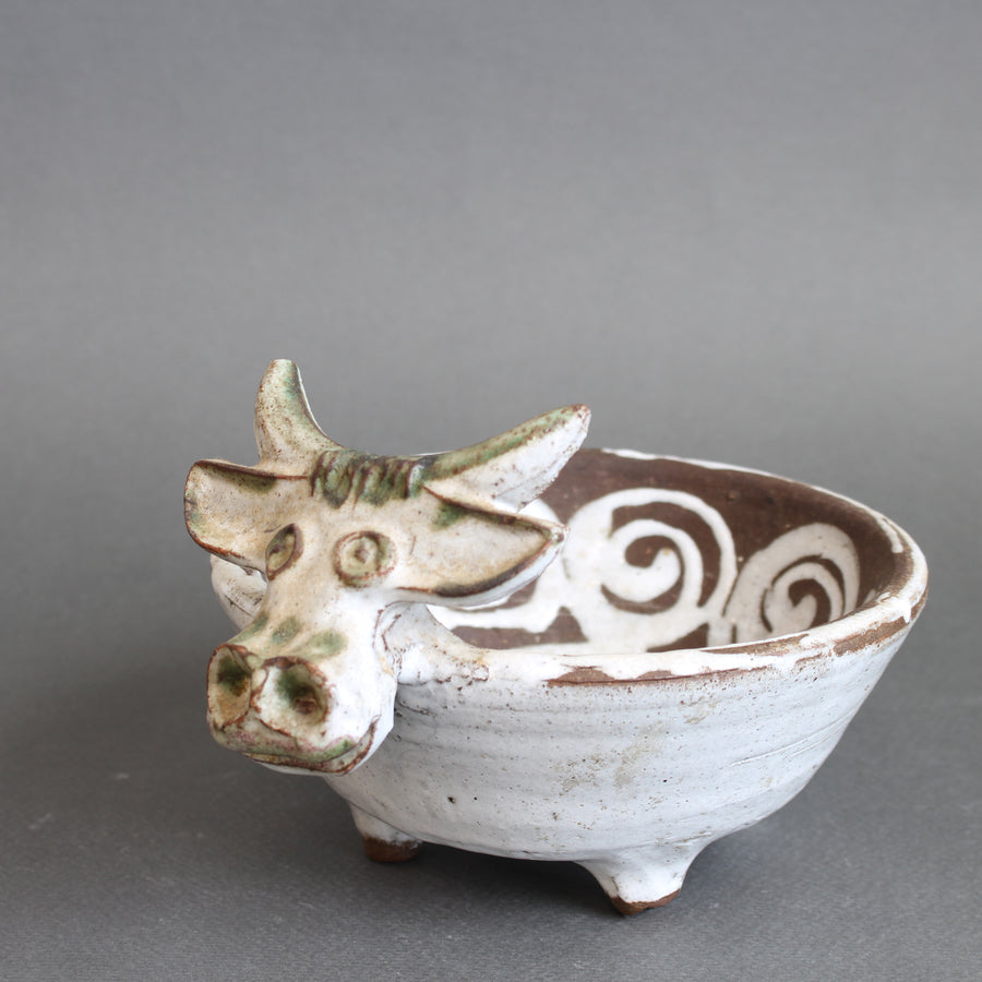 Mid-Century French Ceramic Vide-Poche by Albert Thiry (circa 1960s)