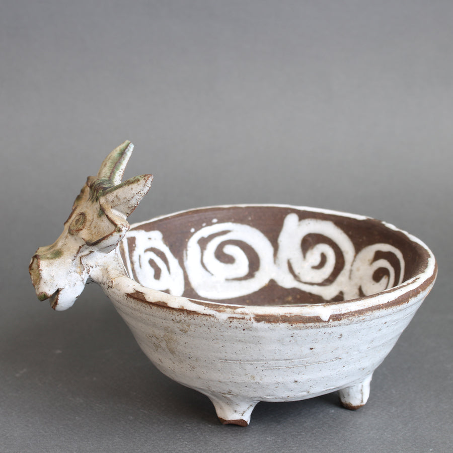 Mid-Century French Ceramic Vide-Poche by Albert Thiry (circa 1960s)
