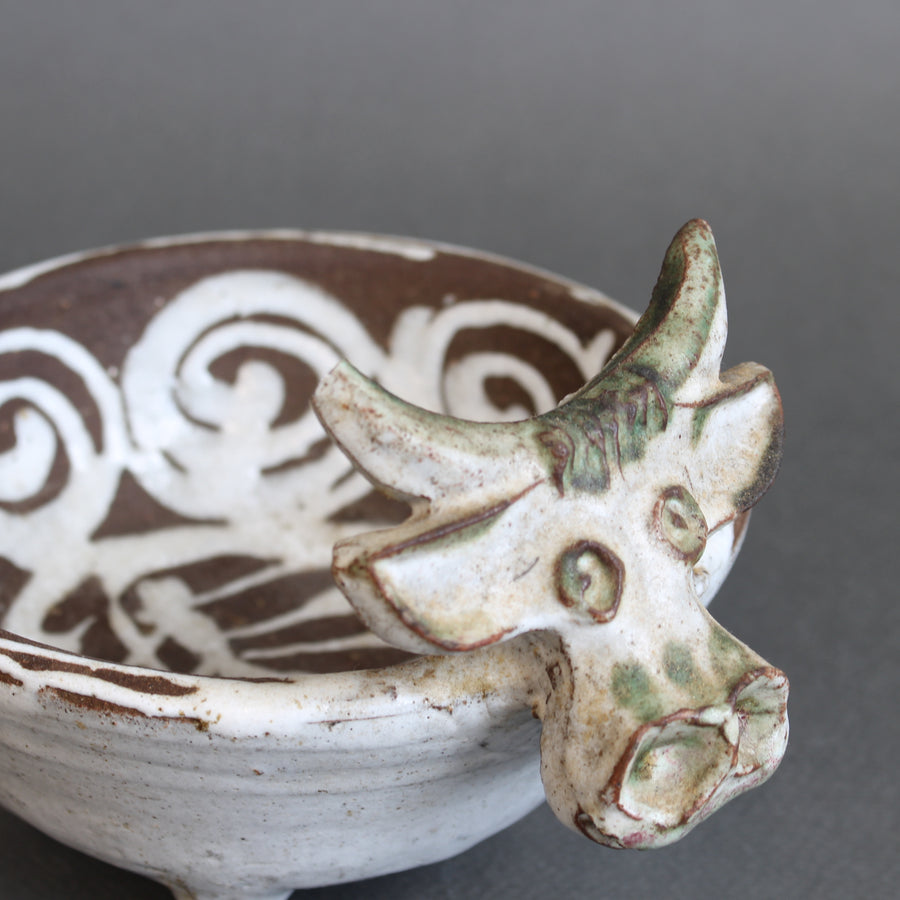 Mid-Century French Ceramic Vide-Poche by Albert Thiry (circa 1960s)
