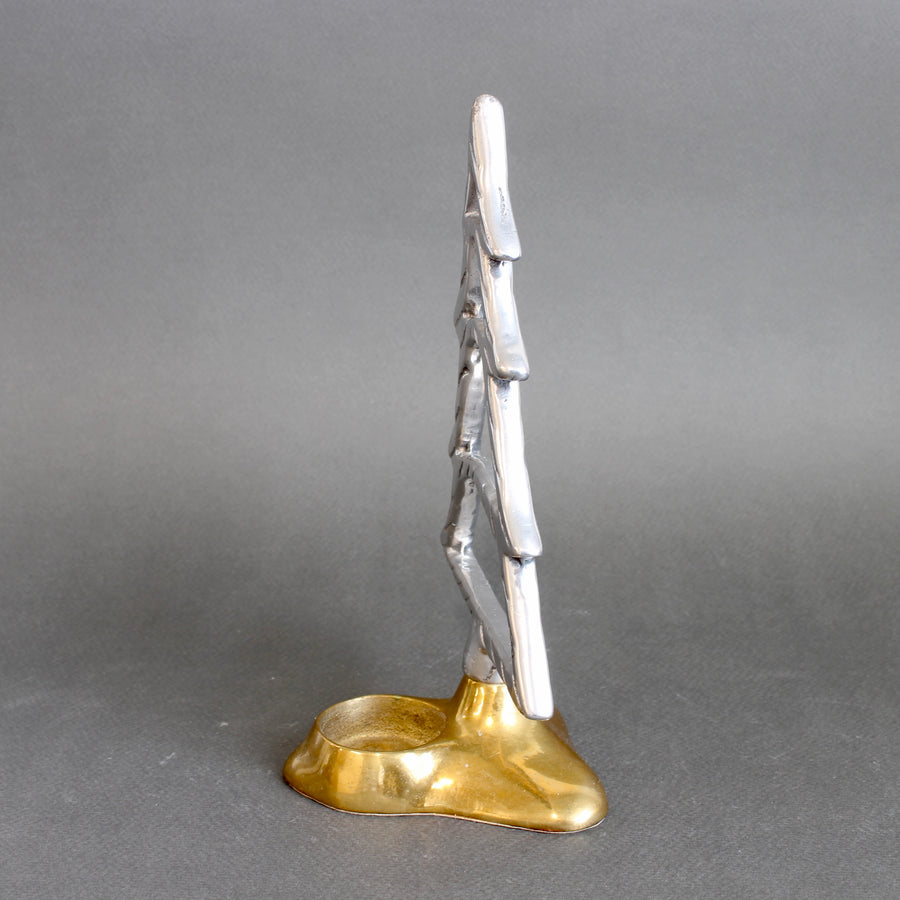 Aluminium and Brass Table Top Christmas Decoration by David Marshall (circa 1980s)