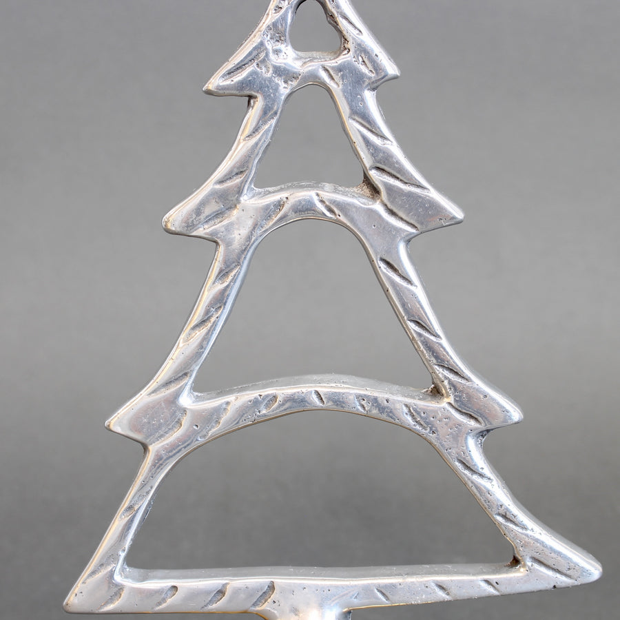 Aluminium and Brass Table Top Christmas Decoration by David Marshall (circa 1980s)