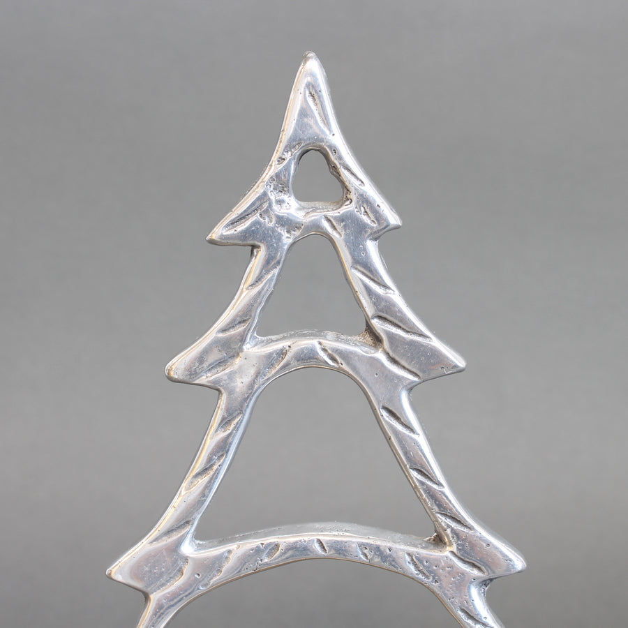 Aluminium and Brass Table Top Christmas Decoration by David Marshall (circa 1980s)