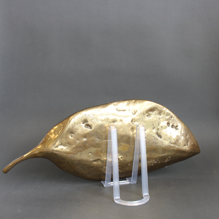 Brass Leaf / Tray II by David Marshall (circa 1980s)