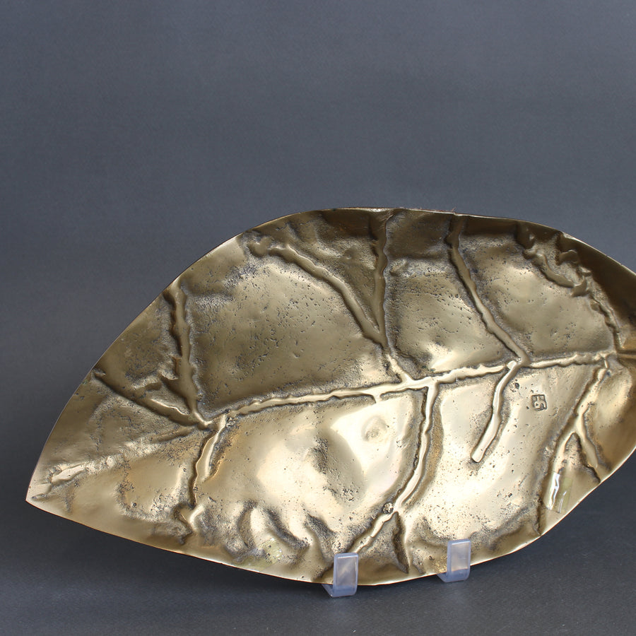 Brass Leaf / Tray II by David Marshall (circa 1980s)