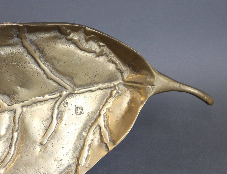 Brass Leaf / Tray II by David Marshall (circa 1980s)