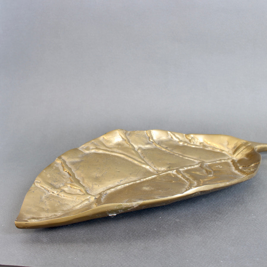 Brass Leaf / Tray II by David Marshall (circa 1980s)