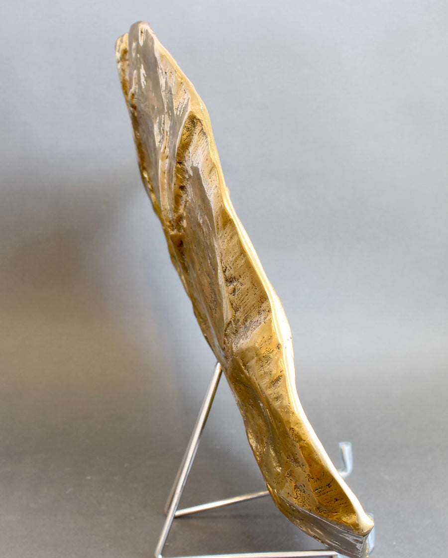 Brass Decorative Brass Leaf / Tray by David Marshall (circa 1980s)