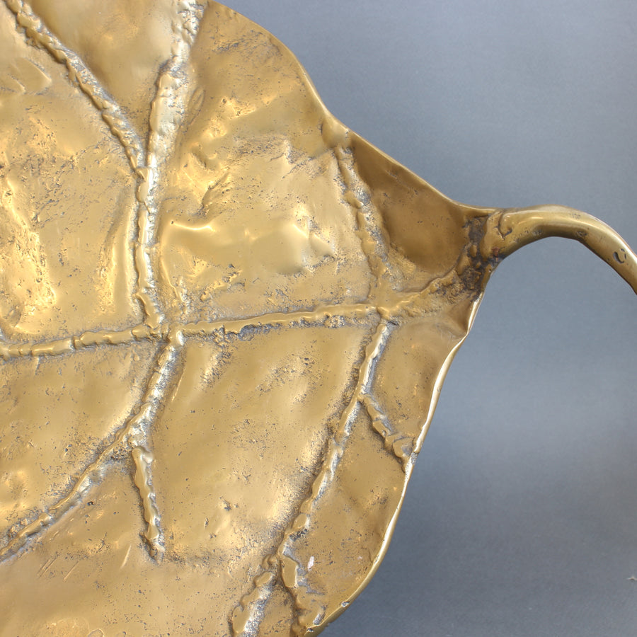 Brass Decorative Brass Leaf / Tray by David Marshall (circa 1980s)