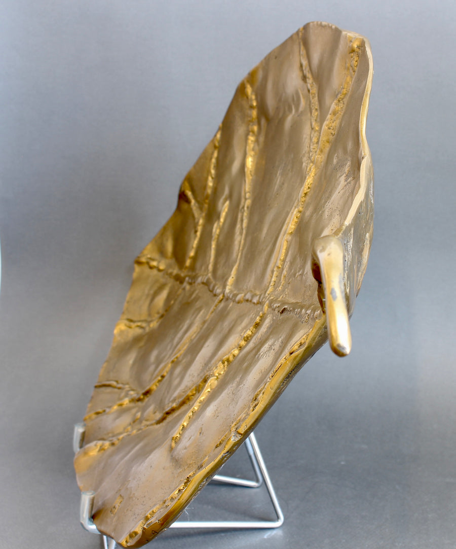 Brass Decorative Brass Leaf / Tray by David Marshall (circa 1980s)
