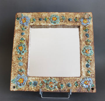 Vintage Decorative French Wall Mirror by La Roue (circa 1960s)