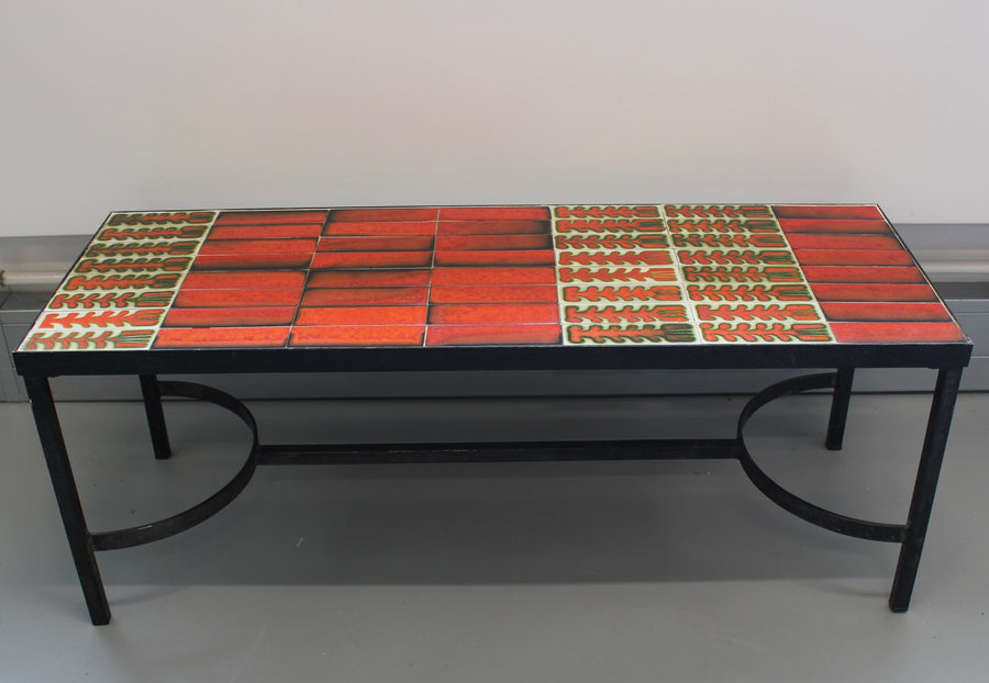 Vintage French Coffee Table by Roger Capron (circa 1970s)