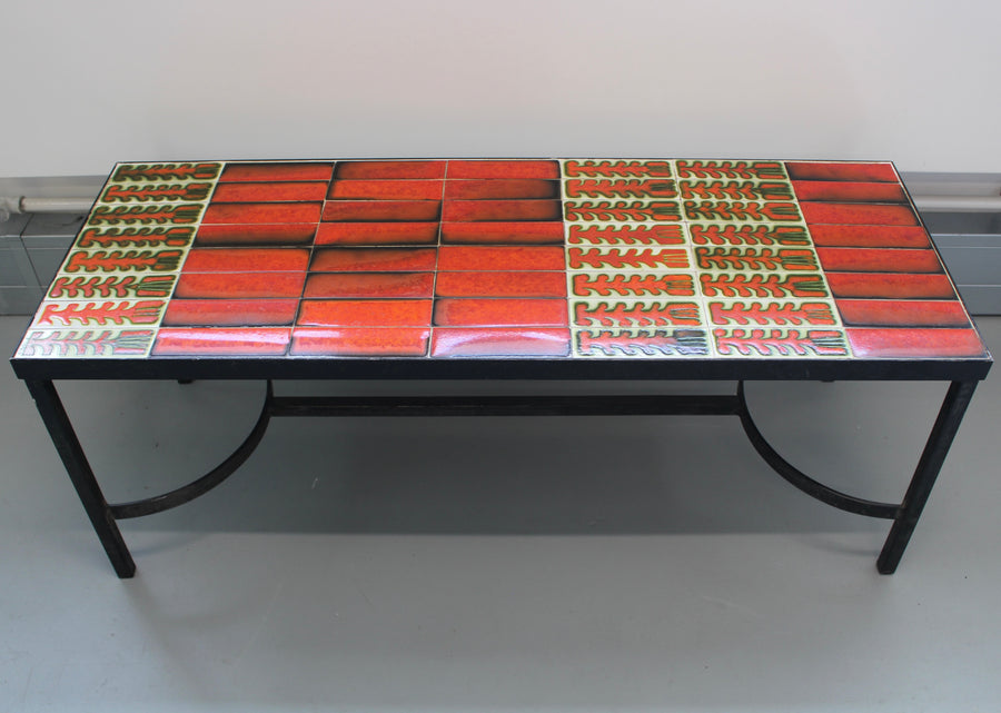 Vintage French Coffee Table by Roger Capron (circa 1970s)