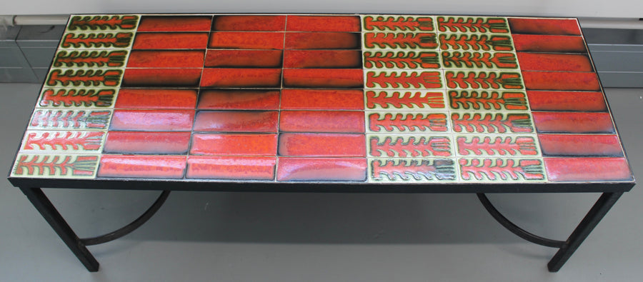 Vintage French Coffee Table by Roger Capron (circa 1970s)