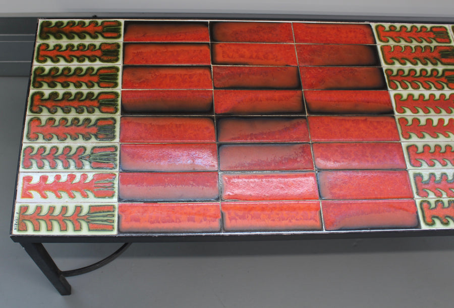 Vintage French Coffee Table by Roger Capron (circa 1970s)