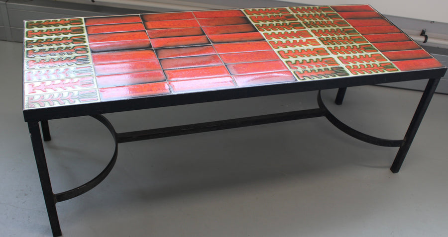 Vintage French Coffee Table by Roger Capron (circa 1970s)
