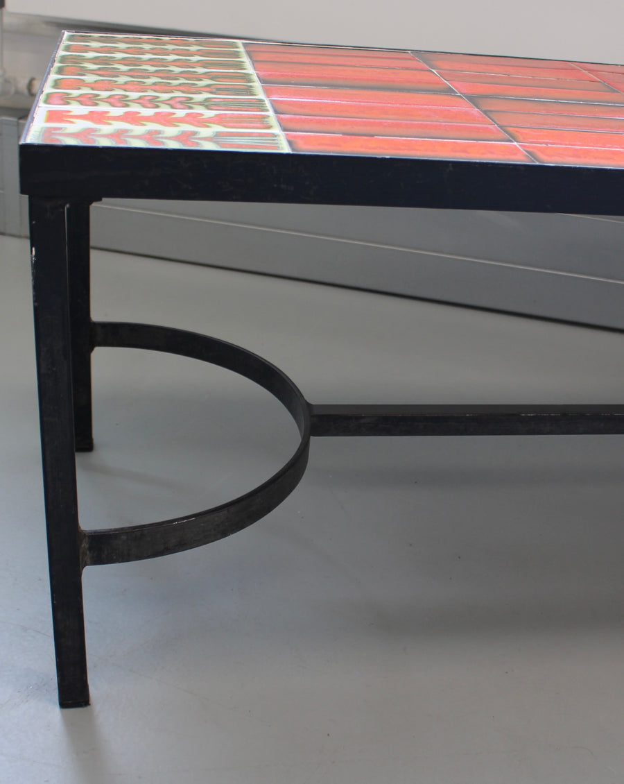 Vintage French Coffee Table by Roger Capron (circa 1970s)