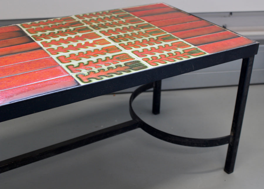 Vintage French Coffee Table by Roger Capron (circa 1970s)