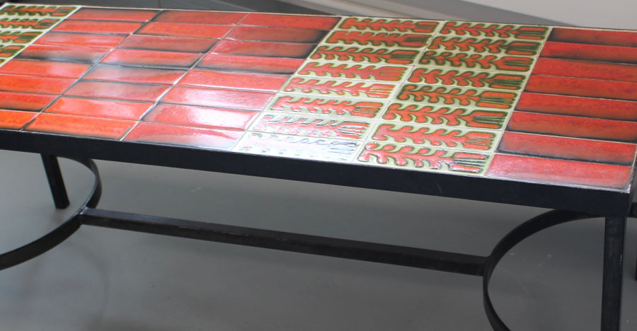 Vintage French Coffee Table by Roger Capron (circa 1970s)