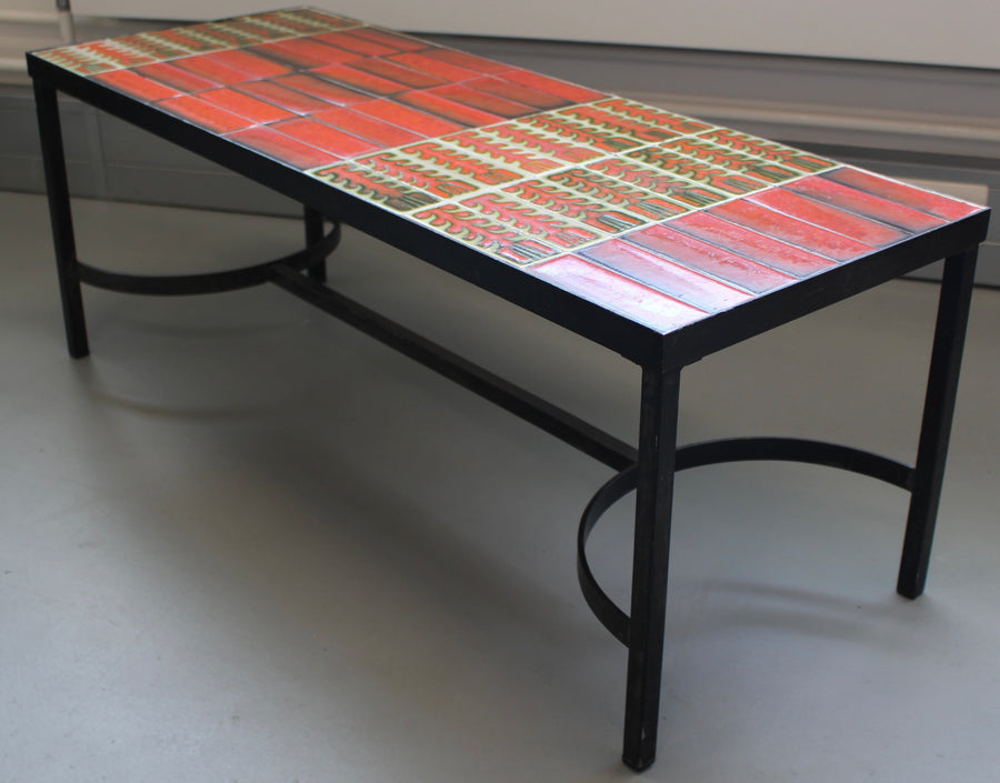 Vintage French Coffee Table by Roger Capron (circa 1970s)