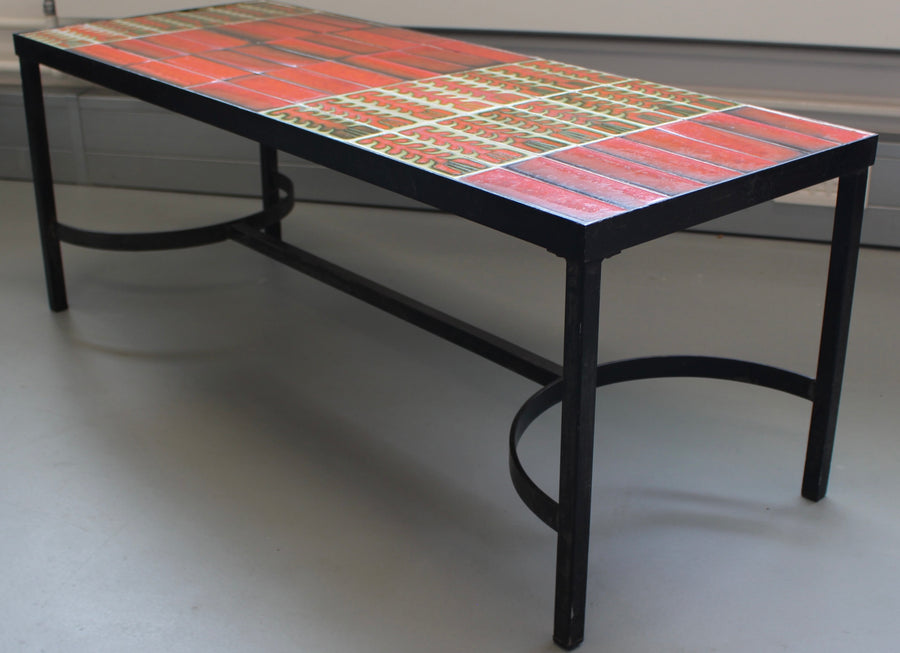 Vintage French Coffee Table by Roger Capron (circa 1970s)