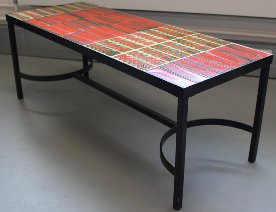 Vintage French Coffee Table by Roger Capron (circa 1970s)