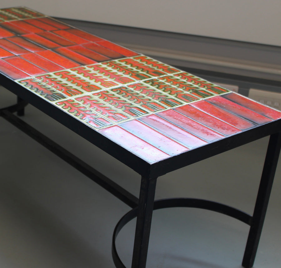 Vintage French Coffee Table by Roger Capron (circa 1970s)