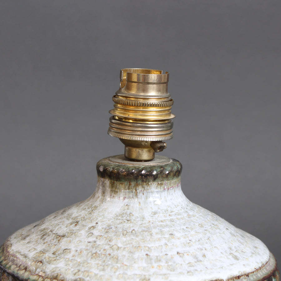 Vintage French Ceramic Table Lamp by Marcel Giraud (circa 1960s)