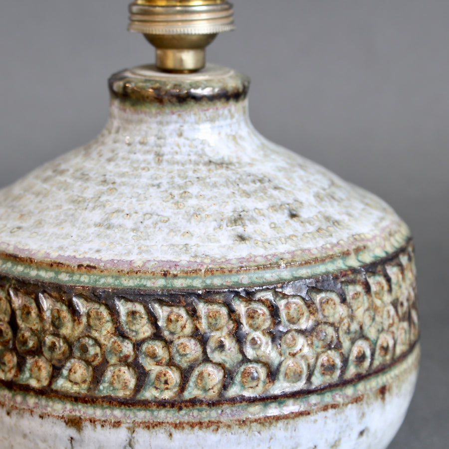 Vintage French Ceramic Table Lamp by Marcel Giraud (circa 1960s)
