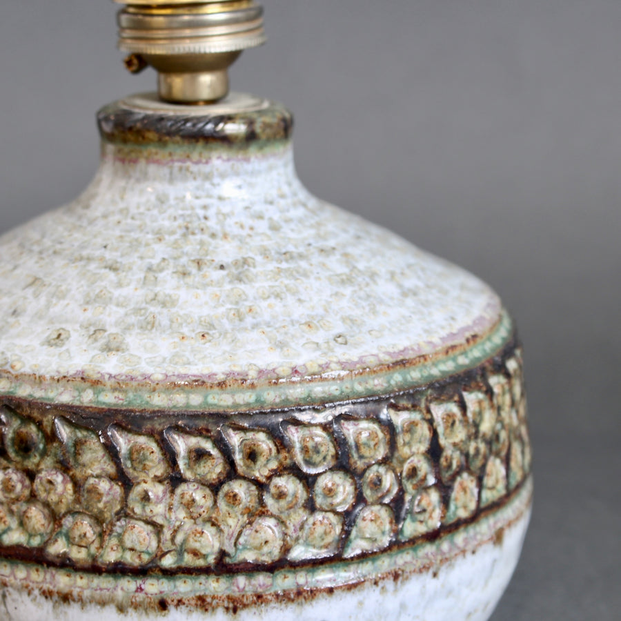 Vintage French Ceramic Table Lamp by Marcel Giraud (circa 1960s)