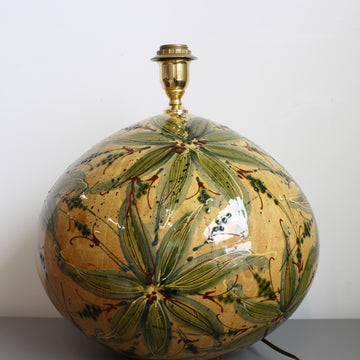 Extra-Large Hand-Glazed Ceramic Table Lamp (circa 1980s)