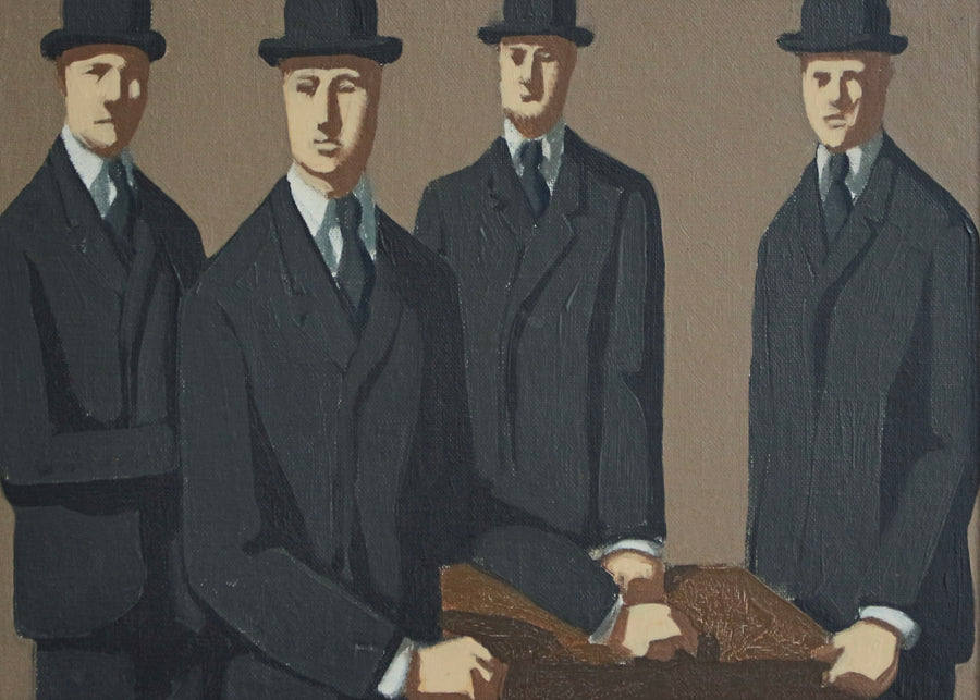'Men in Suits and Bowlers' by Michel Néron (1977)