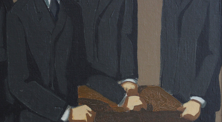 'Men in Suits and Bowlers' by Michel Néron (1977)