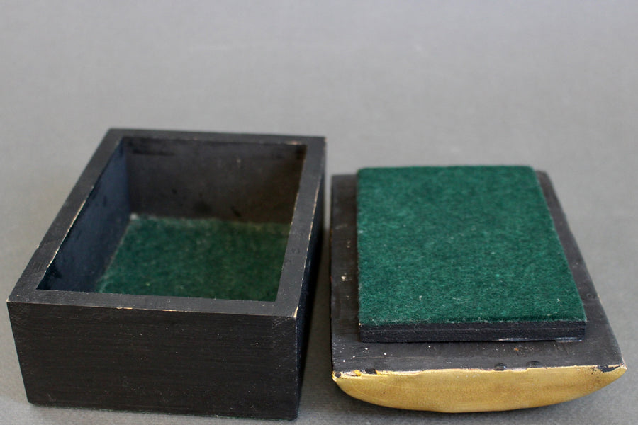 Jewellery Box with Decorative Ceramic Lid by Mithé Espelt (circa 1960s)
