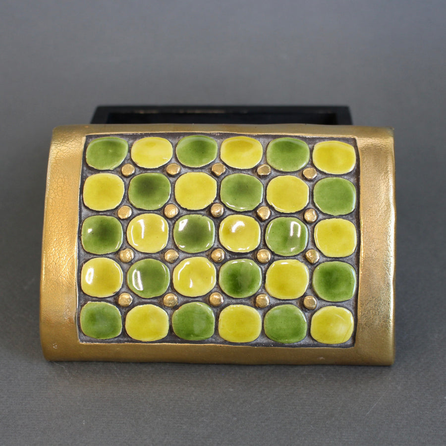 Jewellery Box with Decorative Ceramic Lid by Mithé Espelt (circa 1960s)