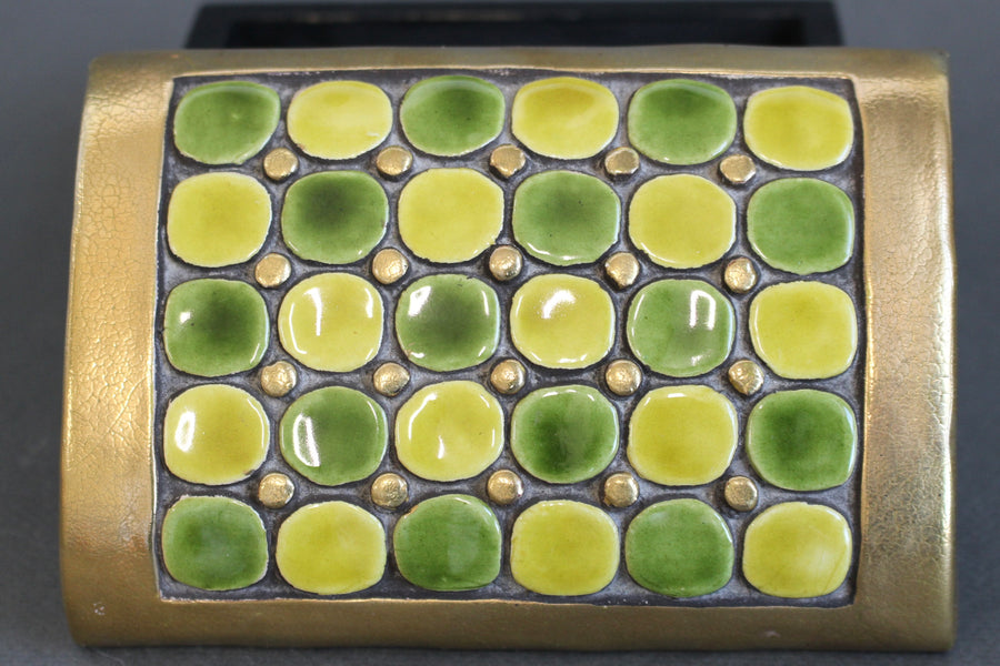 Jewellery Box with Decorative Ceramic Lid by Mithé Espelt (circa 1960s)