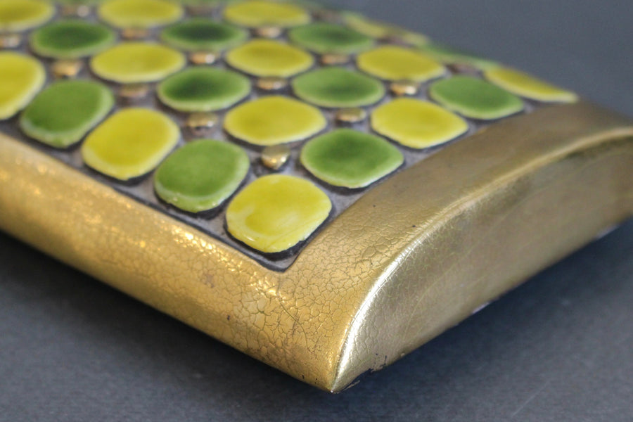 Jewellery Box with Decorative Ceramic Lid by Mithé Espelt (circa 1960s)