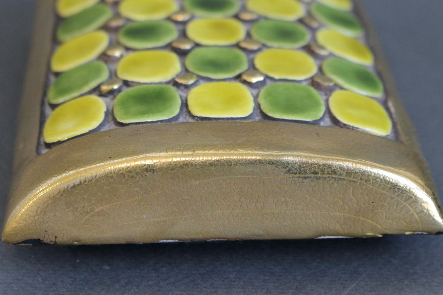 Jewellery Box with Decorative Ceramic Lid by Mithé Espelt (circa 1960s)