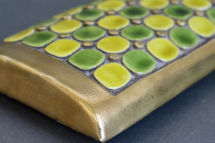 Jewellery Box with Decorative Ceramic Lid by Mithé Espelt (circa 1960s)