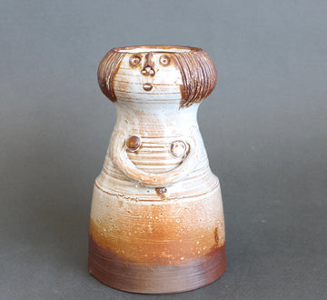 Glazed Ceramic Woman Figure Vase by Jacques Pouchain - Atelier Dieulefit (circa 1960s-70s)