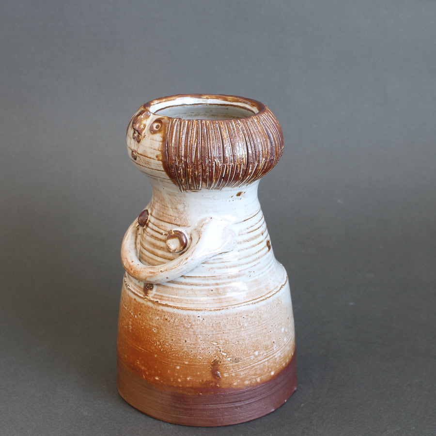Glazed Ceramic Woman Figure Vase by Jacques Pouchain - Atelier Dieulefit (circa 1960s-70s)